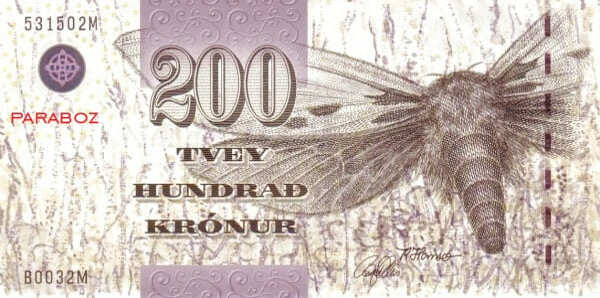 Faroe Adaları 200 FOK ön yüz