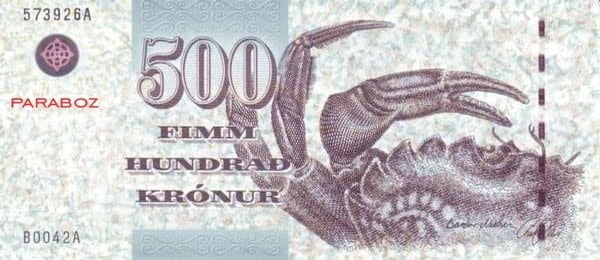 Faroe Adaları 500 FOK ön yüz