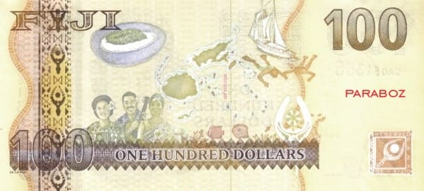 Fiji 100 FJD arka yüz