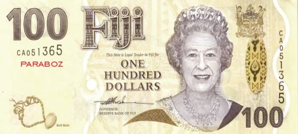 Fiji 100 FJD ön yüz
