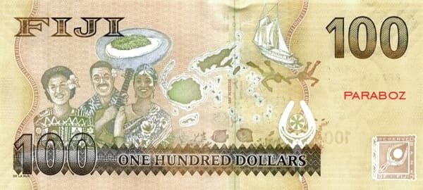 Fiji 100 FJD arka yüz
