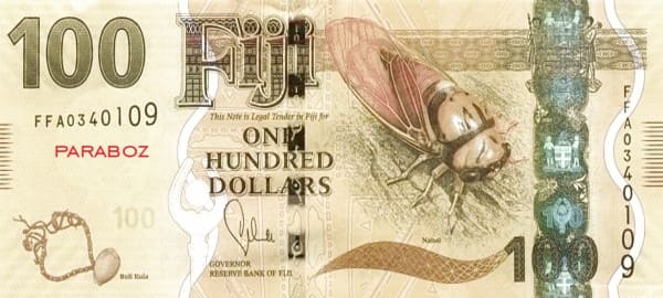 Fiji 100 FJD ön yüz