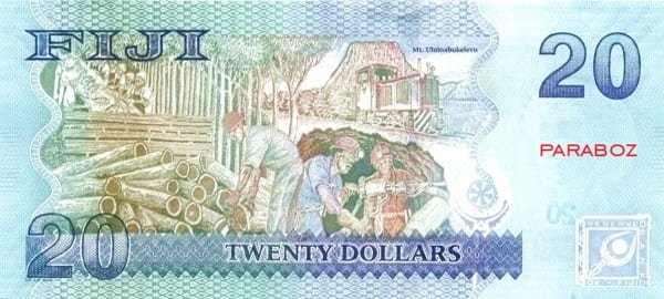 Fiji 20 FJD arka yüz