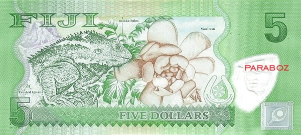Fiji 5 FJD arka yüz