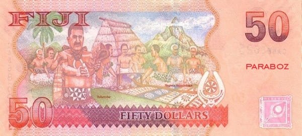 Fiji 50 FJD arka yüz