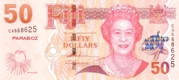 Fiji 50 FJD ön yüz