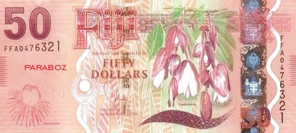 Fiji 50 FJD ön yüz