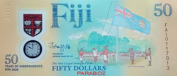 Fiji 50 FJD ön yüz