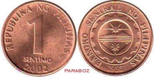 Filipinler 0,01 PHP ön yüz