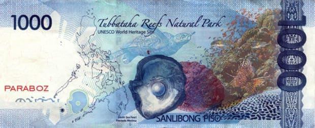Filipinler 1.000 PHP arka yüz