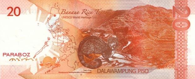 Filipinler 20 PHP arka yüz
