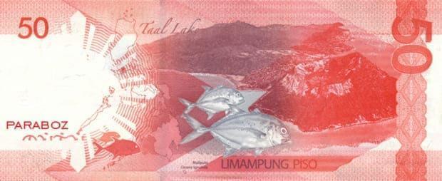 Filipinler 50 PHP arka yüz