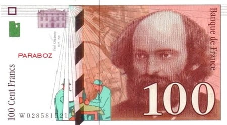 Fransız Frangı 100 FRF ön yüz