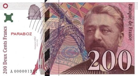 Fransız Frangı 200 FRF ön yüz