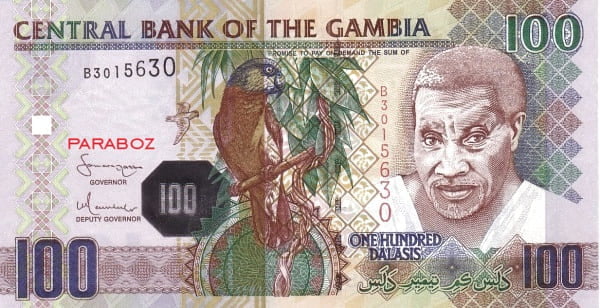Gambiya 100 GMD ön yüz