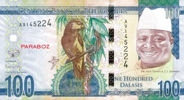Gambiya 100 GMD ön yüz