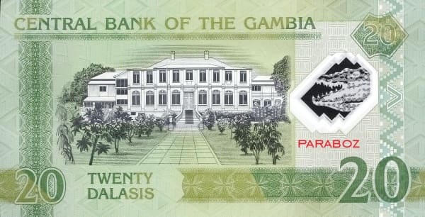 Gambiya 20 GMD arka yüz