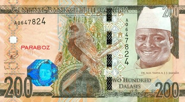 Gambiya 200 GMD ön yüz