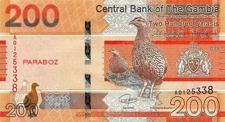Gambiya 200 GMD ön yüz