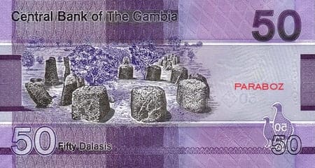 Gambiya 50 GMD arka yüz