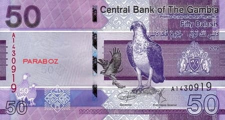Gambiya 50 GMD ön yüz