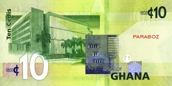 Gana 10 GHS arka yüz