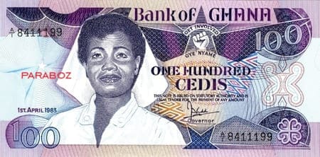 Gana 100 GHS ön yüz