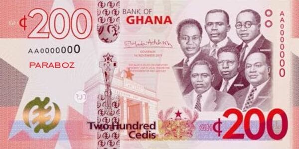 Gana 200 GHS ön yüz