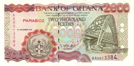 Gana 2.000 GHS ön yüz