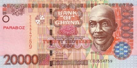 Gana 20.000 GHS ön yüz