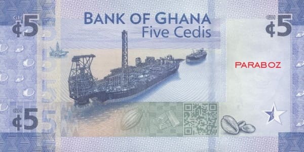 Gana 5 GHS arka yüz