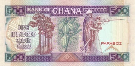 Gana 500 GHS arka yüz