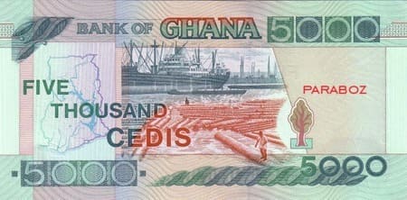 Gana 5.000 GHS arka yüz