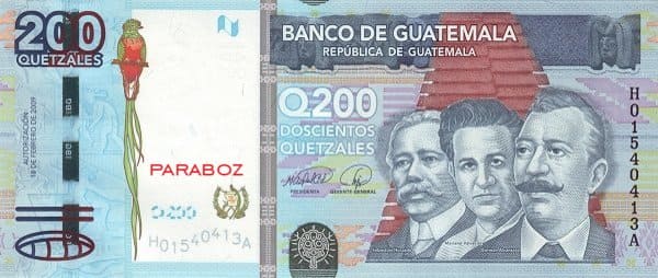 Guatemala 200 GTQ ön yüz