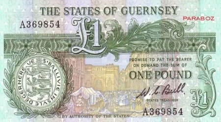 Guernsey Adası 1 GGP ön yüz