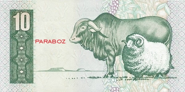 Güney Afrika 10 ZAR arka yüz