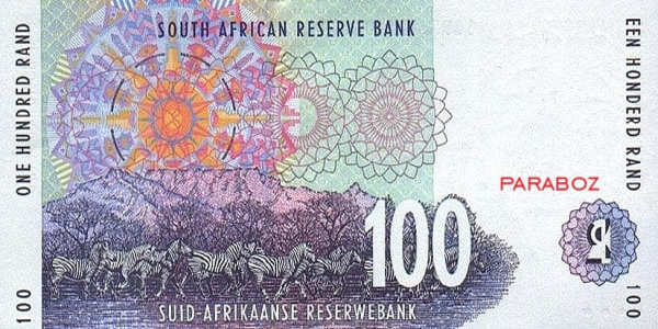 Güney Afrika 100 ZAR arka yüz