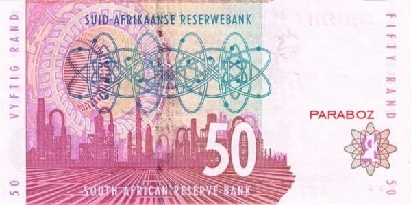Güney Afrika 50 ZAR arka yüz