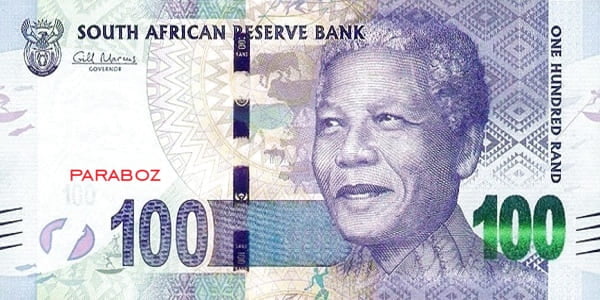 Güney Afrika 100 ZAR ön yüz