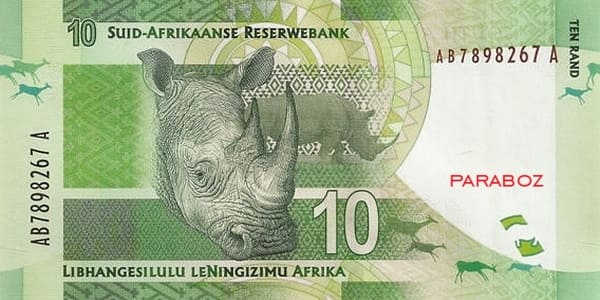 Güney Afrika 10 ZAR arka yüz