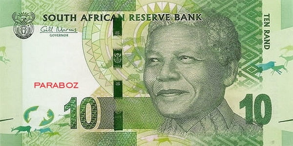 Güney Afrika 10 ZAR ön yüz