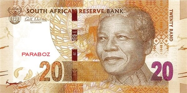 Güney Afrika 20 ZAR ön yüz