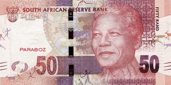 Güney Afrika 50 ZAR ön yüz