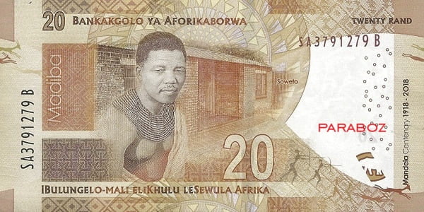 Güney Afrika 20 ZAR arka yüz