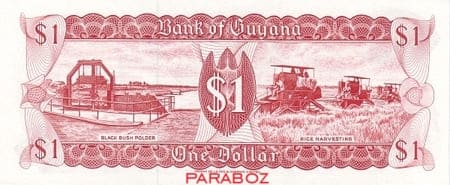 Guyana 1 GYD arka yüz