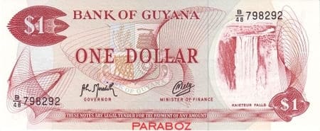 Guyana 1 GYD ön yüz