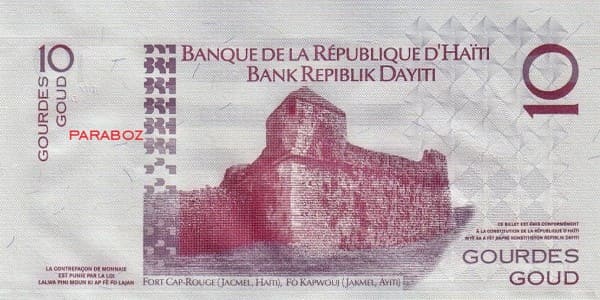 Haiti 10 HTG arka yüz