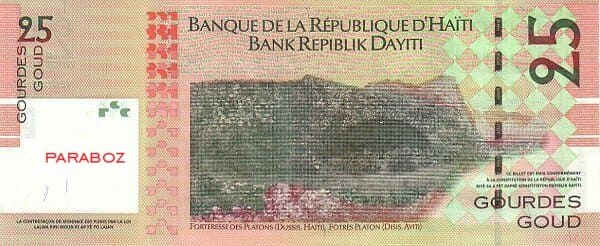 Haiti 25 HTG arka yüz