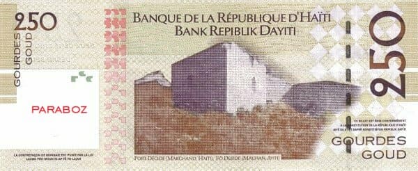 Haiti 250 HTG arka yüz