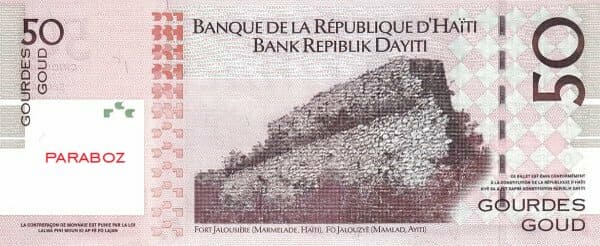 Haiti 50 HTG arka yüz